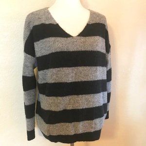 Classic Stripe V-neck Sweater